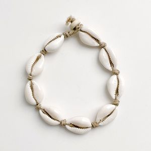 Handmade in Hawaii Cowrie Cowry Shell Rope Twine Bracelet Anklet 9” 9.5”